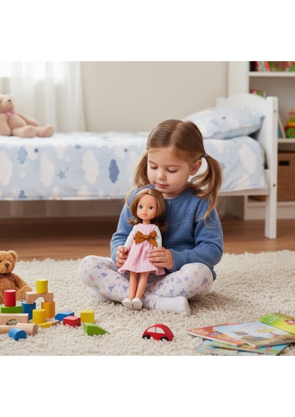 Dollyland Pembe Elbiseli Et Bebek 33CM fiyatları