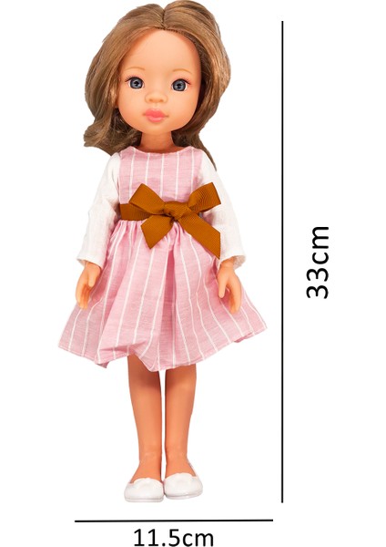 Dollyland Pembe Elbiseli Et Bebek 33CM modelleri