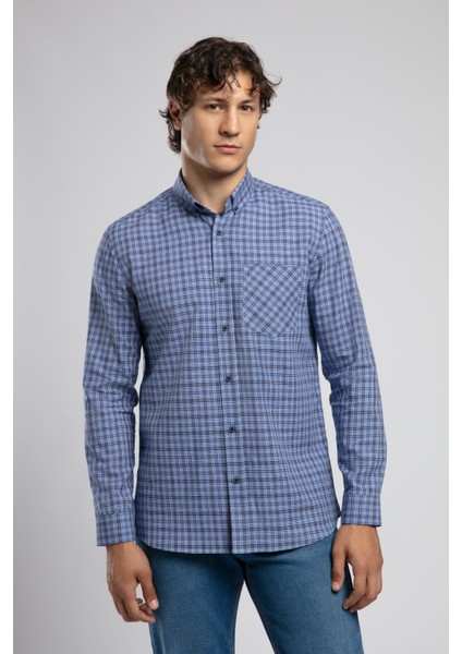 Trevor 1 Erkek Dokuma Gömlek Lacivert fiyatları