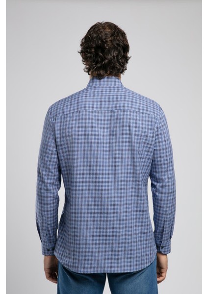 Trevor 1 Erkek Dokuma Gömlek Lacivert modelleri