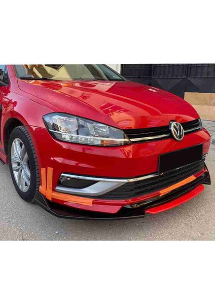 Opel Corsa C 2000-2006 Kırmızı Şeritli Renkli Ön Lip ve Yan Marşpiyel Seti fiyatları