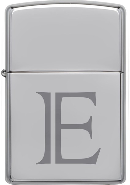 Çakmak E Harf Gümüş Gri