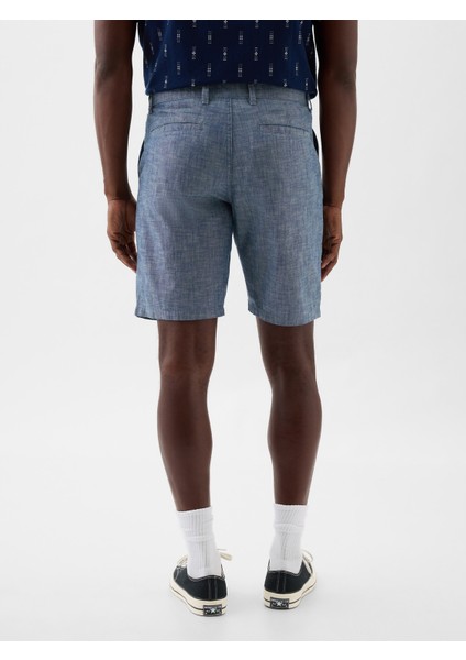 Erkek Mavi Essential Khaki Şort fırsatları