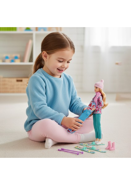 Dollyland 8 Parça Snowboard ve Kayakçı Kız Oyun Seti fiyatları