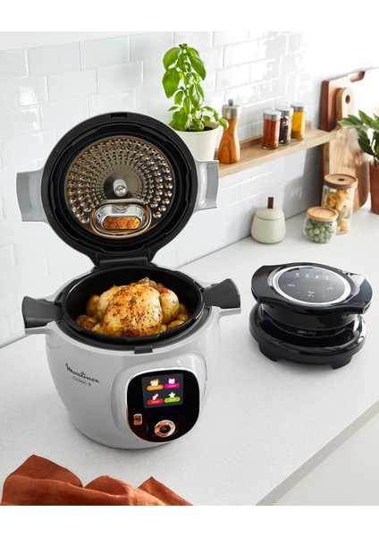 Cookeo+ 6l Akıllı Tencere Seti – 80 Tarifli Düdüklü Pişirme + Yağsız Kızartma, Fırın, Izgara ve Tatlı Için Extra Crisp Ünitesi, Dijital Ekranlı, Hızlı ve Sağlıklı Pişirme fiyatları
