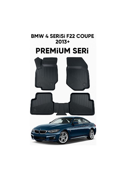 Bmw 4 Serisi F32 Coupe 2013 Sonrası Uyumlu 3D Kauçuk Oto Paspas modelleri