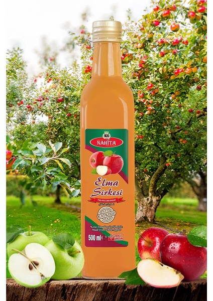 Elma Sirkesi % 100 Doğal Katkısız 500 ml