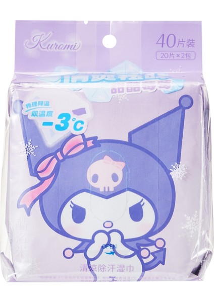Sanrio Lisanslı Serinletici Islak Mendil (20 Adet*2 Paket)
