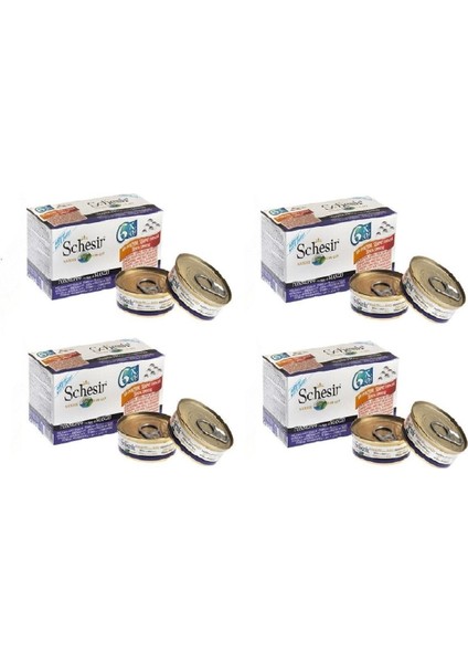 Multipack Ton ve Sığır Etli Kedi Konserve 6 x 50 gr 4 Lü Eko Pake