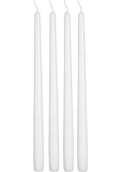 Bozkurt Konik Şamdan Mum Fener Mumu - Beyaz - 24 Cm. - 4 Adetlik Paket fiyatları