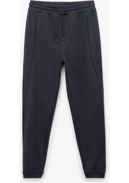 Pamuklu Cep Detaylı Beli Bağcıklı Jogger Eşofman Altı