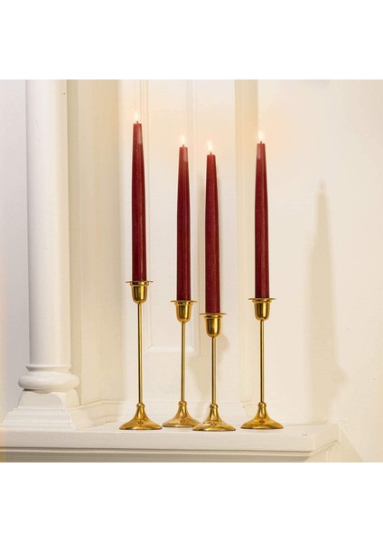 Bozkurt Konik Şamdan Mum Fener Mumu - Bordo - 24 Cm. - 4 Adetlik Paket fiyatları