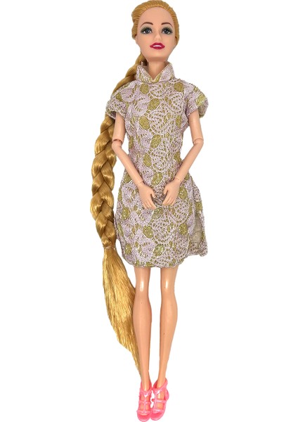 Dollyland Otantik Dantel Elbiseli Manken Bebek