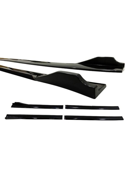 Seat Leon 2005-2012 Siyah Şeritli Renkli Ön Lip ve Yan Marşpiyel Seti modelleri