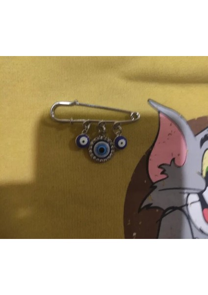 Altın Nazar 1 Adet Türk Gözü Güvenlik Pimi Broş Kadınların Iyi Şansı indirimleri