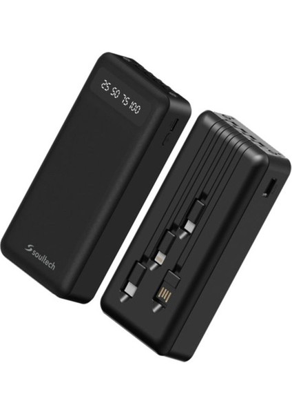 Hydra 20000mAh Powerbank 74Wh – USB ve Type-C Giriş/Çıkışlı, 5V/2.1A Hızlı Şarj Destekli Taşınabilir Şarj Cihazı