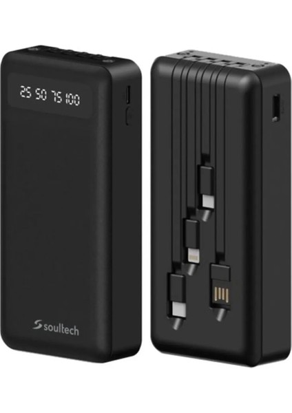 Hydra 20000mAh Powerbank 74Wh – USB ve Type-C Giriş/Çıkışlı, 5V/2.1A Hızlı Şarj Destekli Taşınabilir Şarj Cihazı