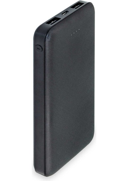 Slim 10000 mAh Powerbank – 2 USB Çıkışlı, 5V, Çoklu Cihaz Uyumlu Taşınabilir Hızlı Şarj Cihazı