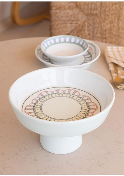 Spring Ayaklı Meyvelik Pembe 23X14 cm modelleri