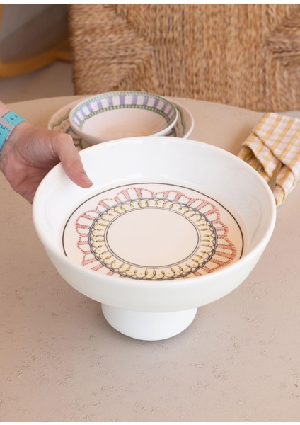 Spring Ayaklı Meyvelik Pembe 23X14 cm indirimleri