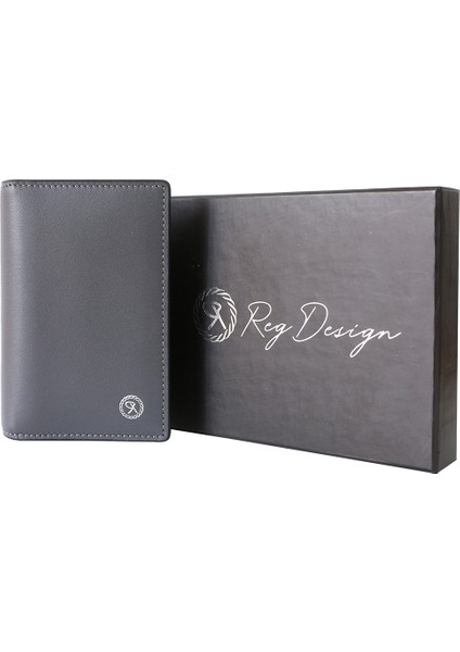 Gri Unisex Pasaportluk Cüzdan/portföy