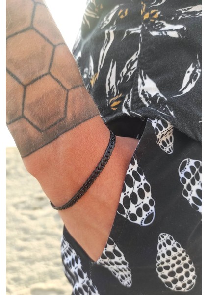 Siyah 316L Paslanmaz Çelik Taşsız, Ayarlanabilir Unisex Bileklik – Şık ve Dayanıklı modelleri