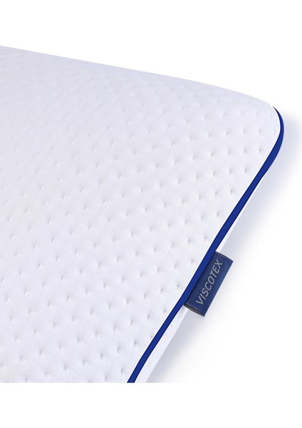 Boyun Destekli Orta Sertlikte Ergonomik Yastık 56x37x12 cm, Tüm Uyku Pozisyonlarına Uygun, Double Jersey Kılıflı indirimleri