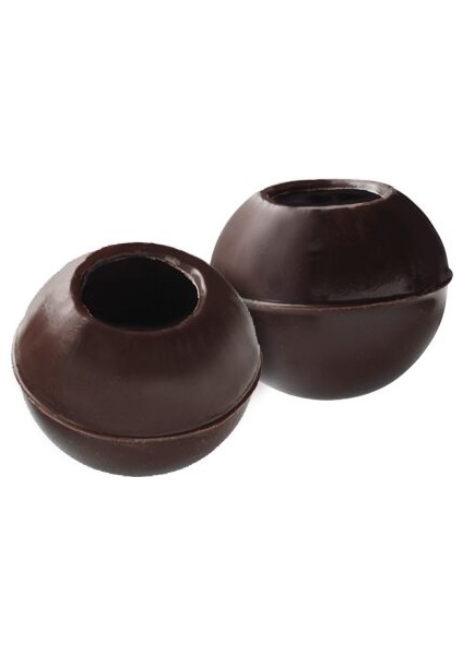 Bitter Çikolatalı Trüf Oluklu Bilyeler - 1.36 kg