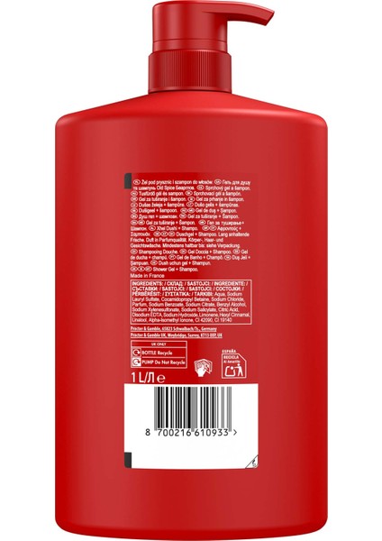 Bearglove Erkek Duş Jeli ve Şampuan 1000 ml XXL