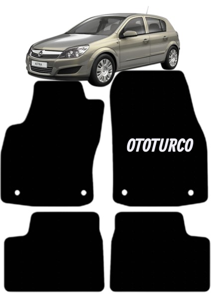Opel Astra H 2004-2010 Model Uyumlu Ototurco Velur Halı Paspas Takımı