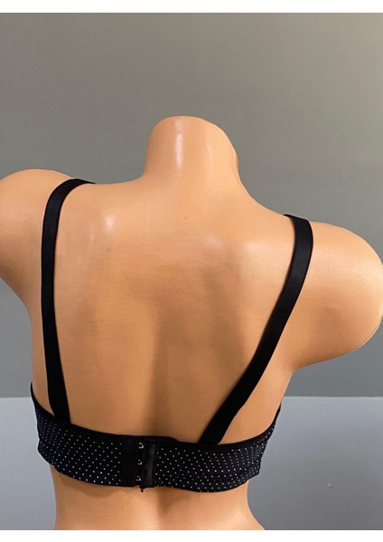 Puantiyeli Balensiz Sabit Askılı Sütyen 804