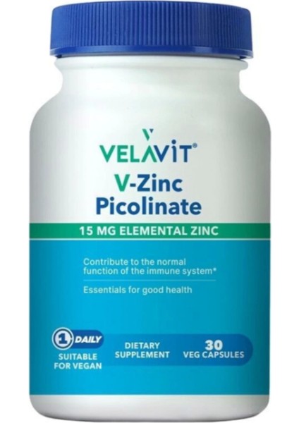 V Zinc Picolinate Takviye Edici Gıda 30 Kapsül