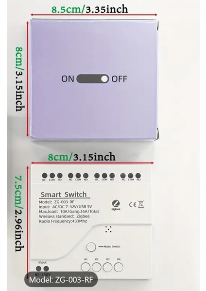 Tuya Zigbee Kuru Kontak ve Rf Özellikli Akıllı Anahtar Röle indirimleri