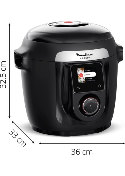 Cookeo Wi-Fi Akıllı Multicooker Seti, 10 Pişirme Modu ve Hızlı Basınçlı Pişirme Özelliği ile 100+ Tarif, Extra Crisp Yağsız Kızartma Aparatı ve Mymoulinex Uygulama Desteğiyle fiyatları