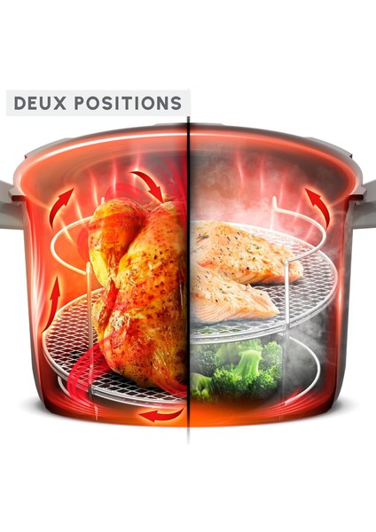 Cookeo Wi-Fi Akıllı Multicooker Seti, 10 Pişirme Modu ve Hızlı Basınçlı Pişirme Özelliği ile 100+ Tarif, Extra Crisp Yağsız Kızartma Aparatı ve Mymoulinex Uygulama Desteğiyle