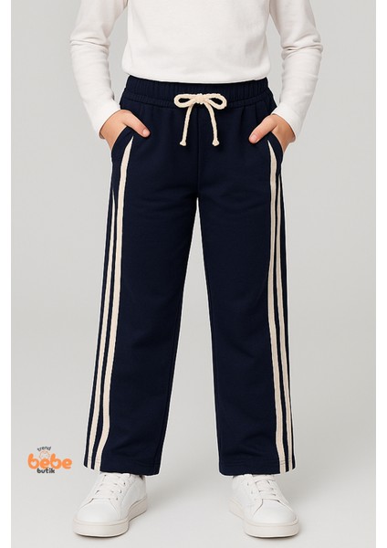 Kız Çocuk Cepli Mevsimlik Eşofman Pantolon Çift Yan Şeritli,lastikli Bel,spor, Günlük Rahat Pantolon fiyatları