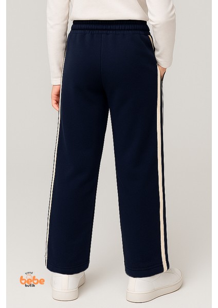 Kız Çocuk Cepli Mevsimlik Eşofman Pantolon Çift Yan Şeritli,lastikli Bel,spor, Günlük Rahat Pantolon fırsatları