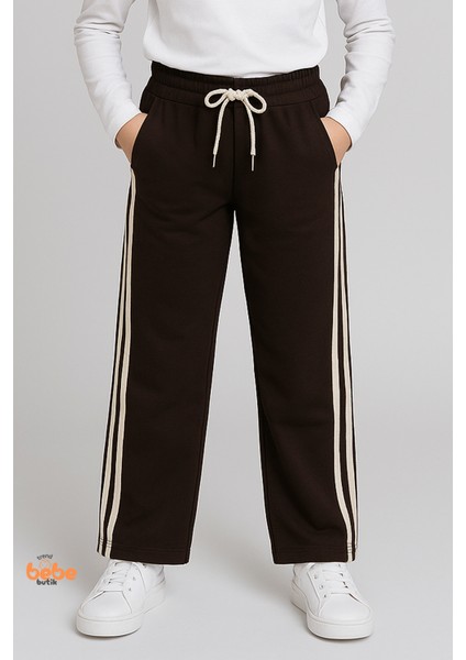 Kız Çocuk Cepli Mevsimlik Eşofman Pantolon Çift Yan Şeritli,lastikli Bel,spor, Günlük Rahat Pantolon fiyatları