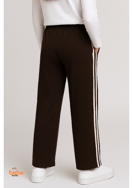 Kız Çocuk Cepli Mevsimlik Eşofman Pantolon Çift Yan Şeritli,lastikli Bel,spor, Günlük Rahat Pantolon fırsatları