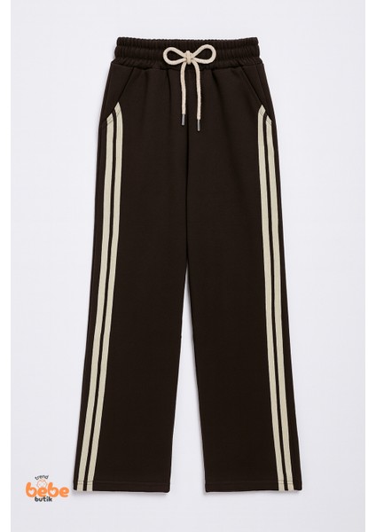 Kız Çocuk Cepli Mevsimlik Eşofman Pantolon Çift Yan Şeritli,lastikli Bel,spor, Günlük Rahat Pantolon indirimleri