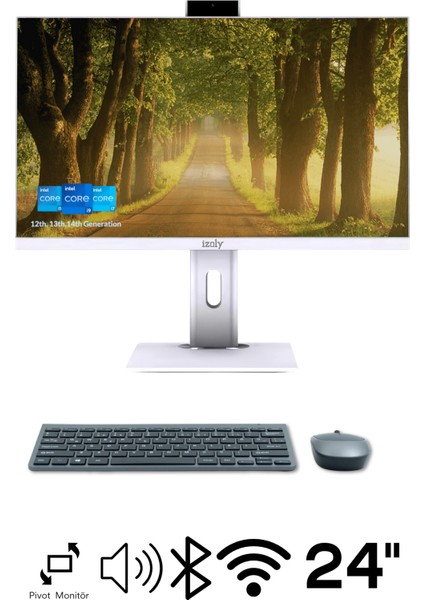 H702 İ7-12700 16GB 512GB M.2 Nvme SSD 24" Fhd Pivot All In One Bilgisayar