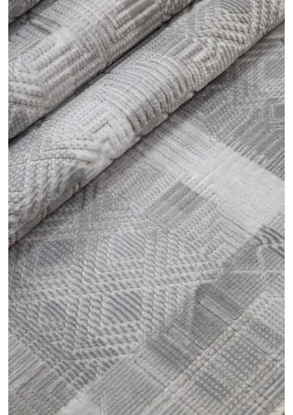 Aksu Jayla Gri Kaymaz Tabanlı Kesme Kabartmalı Salon Koridor Mutfak Halı fiyatları