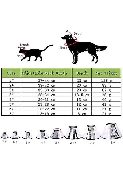 Ayarlanabilir Koruyucu Yaka 7 Numara modelleri
