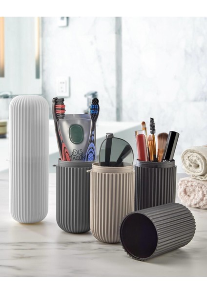 Renkli Çok Amaçlı Seyahat Aksesuar Kutusu, Gözlük, Diş ve Makyaj Saklama