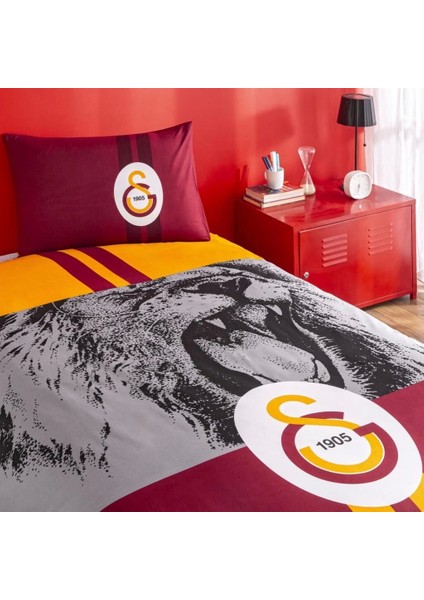 Taç Galatasaray Şampiyon Aslan Tek Kişilik Lisanslı Nevresim Takımı modelleri