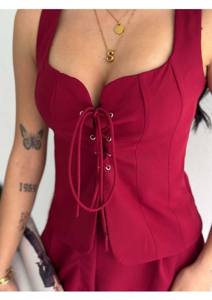 Yelek Pantolon Takım Ön Bağlama Premıum Kumaş fiyatları