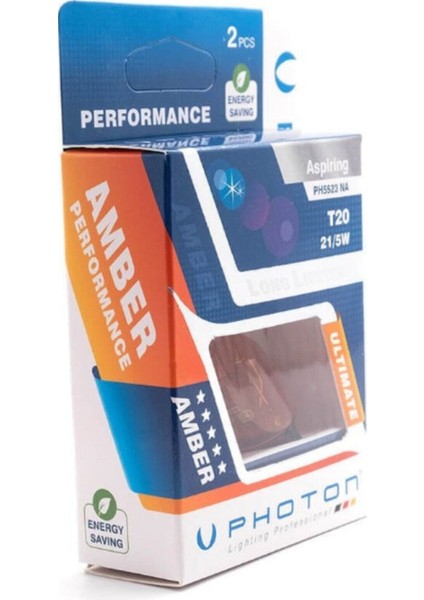 T20 Turuncu Çift Duy Naturel Amber Oto Ampul PH5523NA