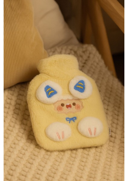 Sevimli Koyun Figürlü Sıcak Su Torbası Sarı 800ML