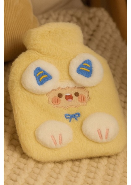 Sevimli Koyun Figürlü Sıcak Su Torbası Sarı 800ML modelleri