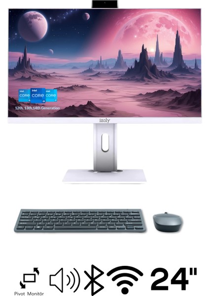 H703 İ7-12700 16GB 1tb M.2 Nvme SSD 24" Fhd Pivot All In One Bilgisayar